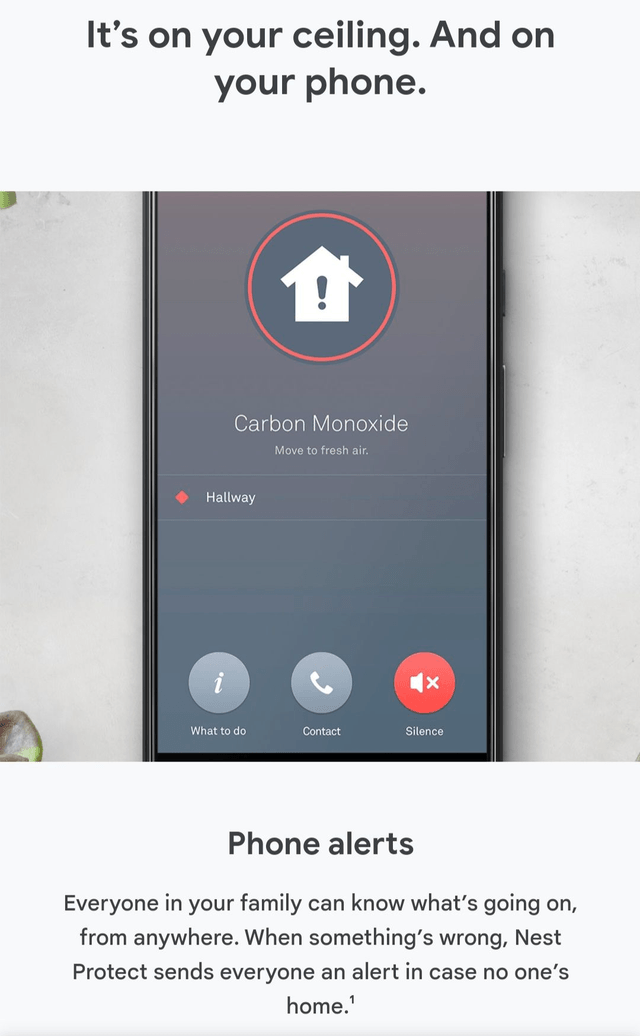 Google Nest Protect Long Life Battery Smoke and Carbon Monoxide CO Detector