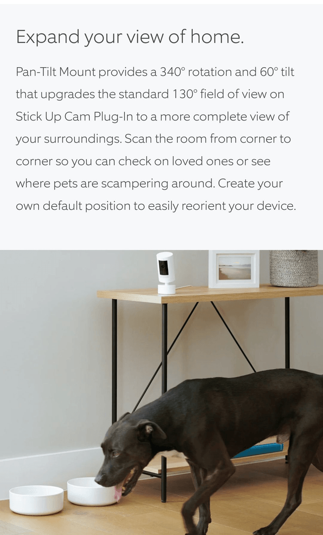 Ring Indoor/Outdoor Pan-Tilt Mount Stick Up Cam Plug-In [3rd Gen]