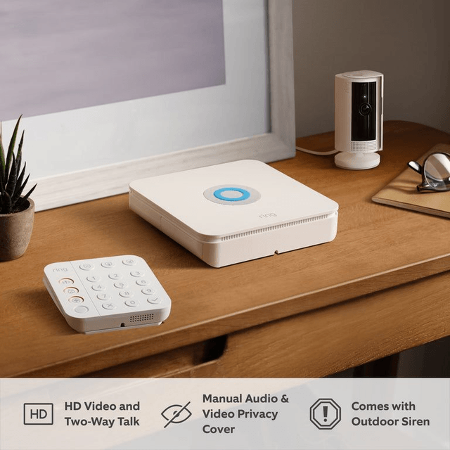 Ring Alarm + Indoor Camera 2nd Gen Pack [L] With Siren