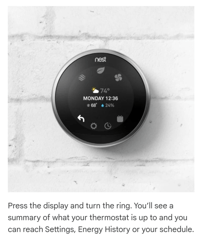 Google Nest Thermostat [Stainless Steel]