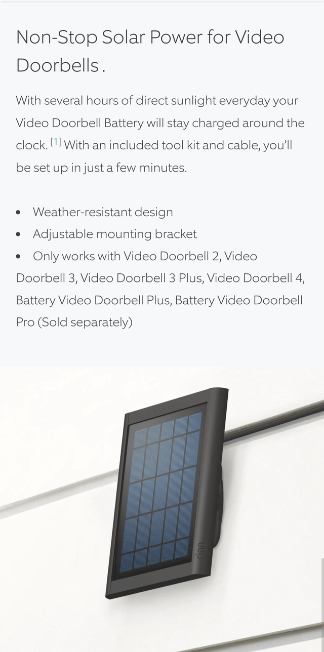 Ring Solar Panel