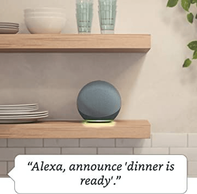 Echo (4th generation) | With premium sound, smart home hub and Alexa | Charcoal