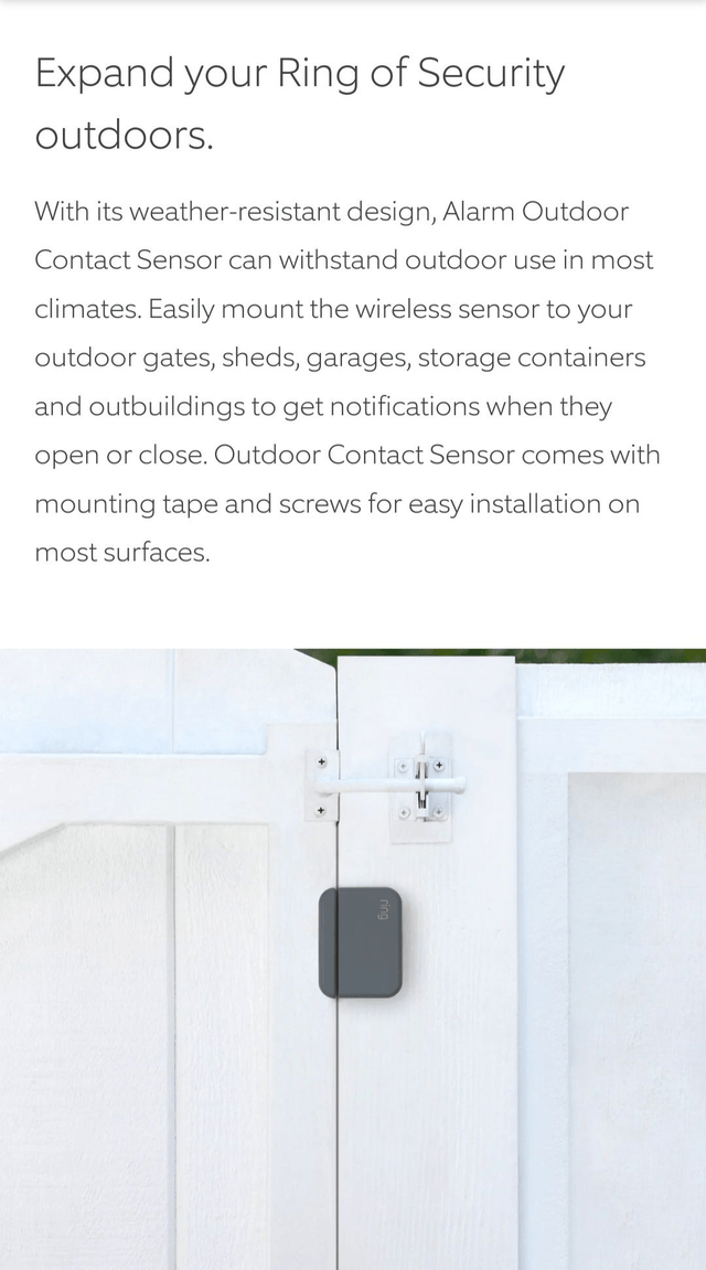 Ring Alarm Outdoor Contact Sensor