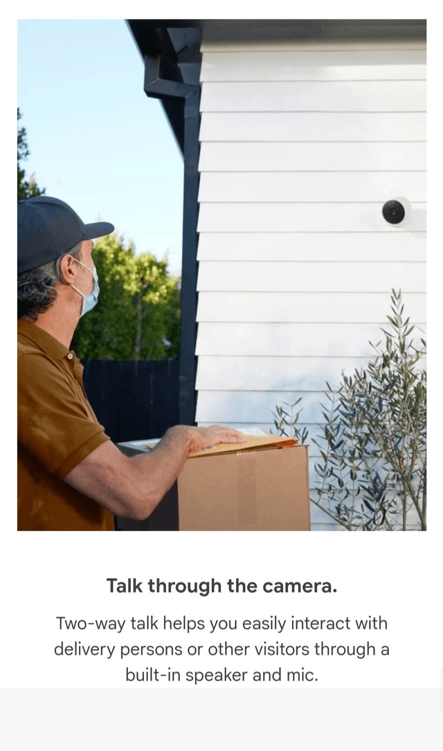 Google Nest Camera Outdoor or Indoor [battery]