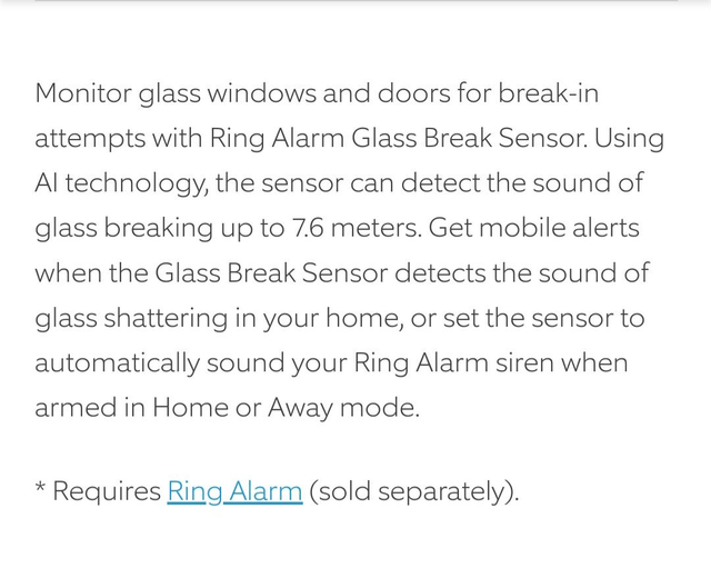 Ring Alarm Glass Break Sensor