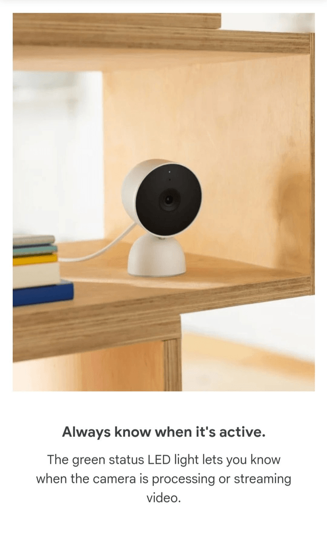 Google Nest Camera Indoor [wired]