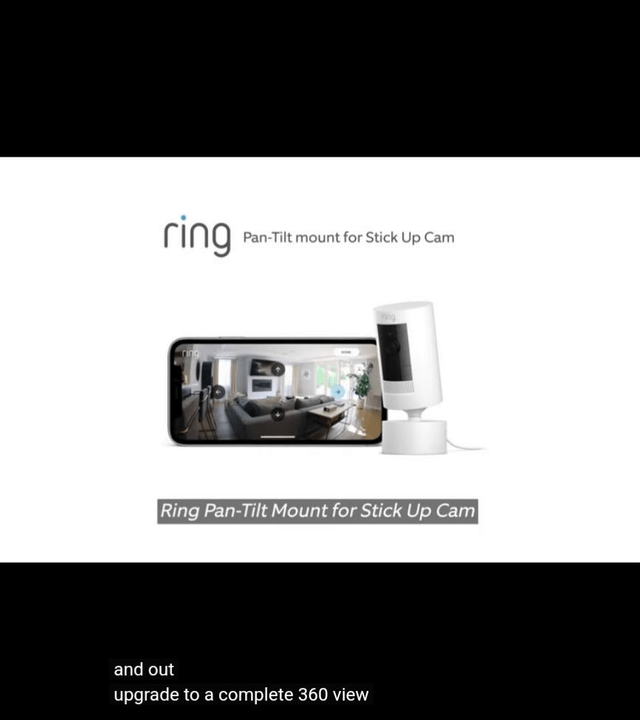 Ring Pan-Tilt Mount with Indoor/Outdoor Power Adapter Stick Up Cam Battery [3rd Gen]