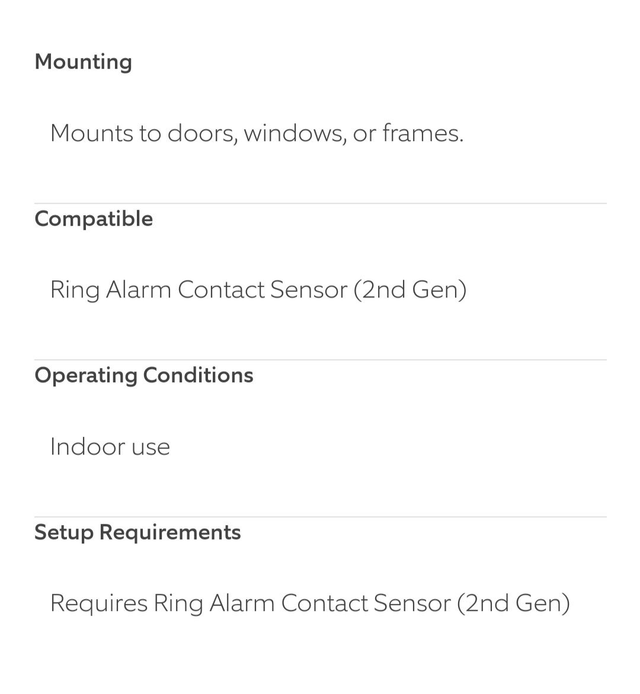 Ring Alarm Contact Sensor Riser