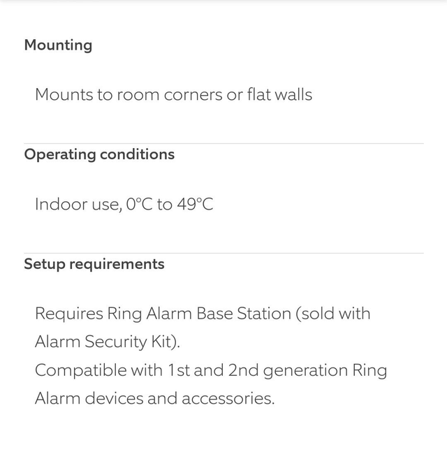 Ring Alarm Motion Detector [2nd Gen]