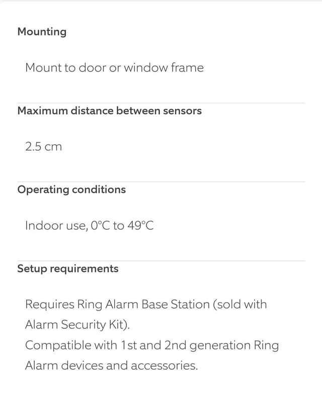 Ring Alarm Contact Sensor [2nd Gen]