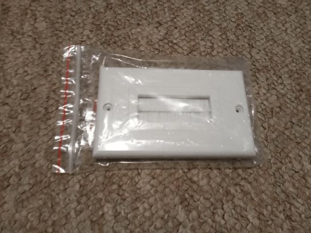 Cavity Television Wall Brush Entry Plate