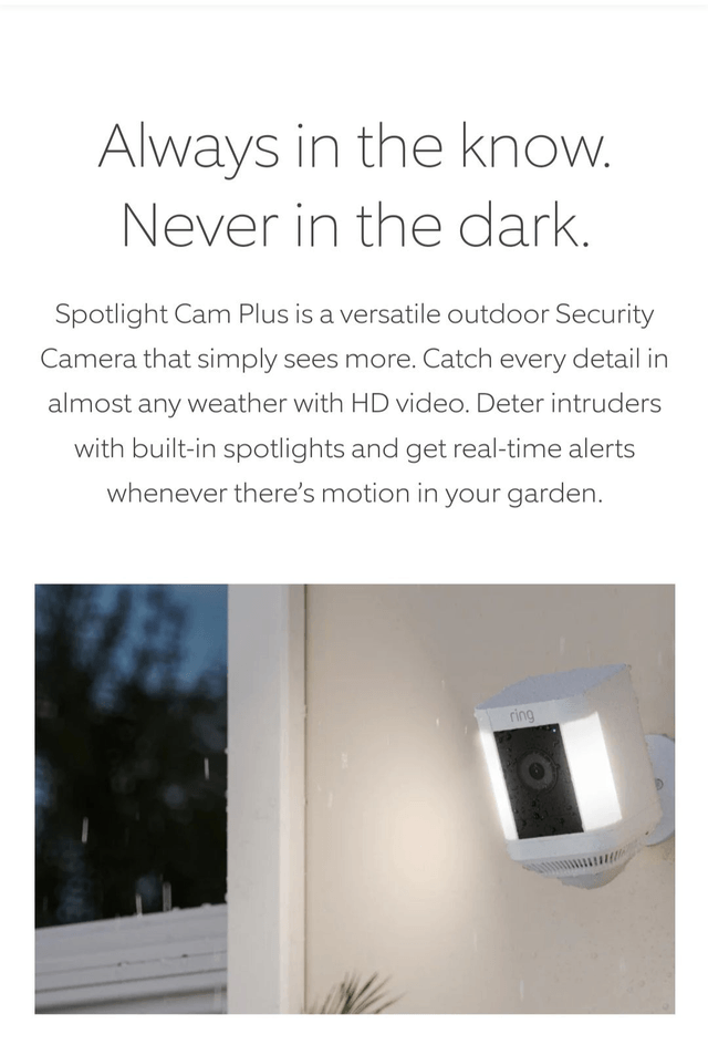 Ring Spotlight Camera Plus [battery]