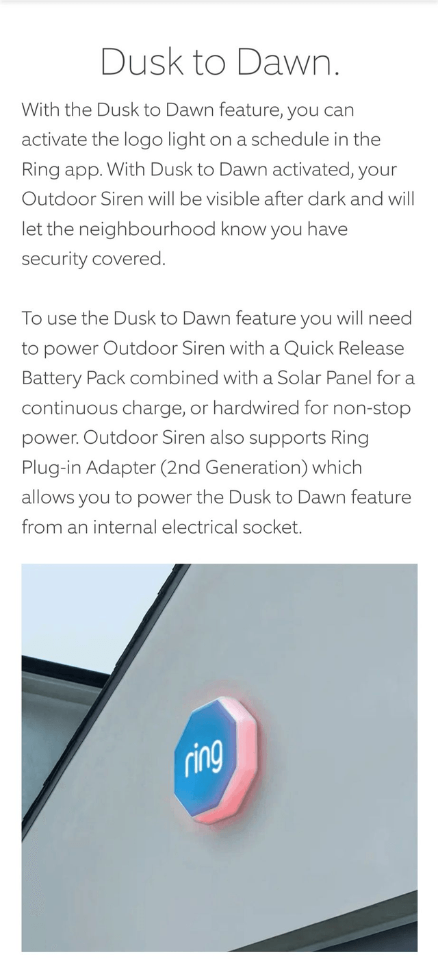 Ring Alarm Outdoor Siren