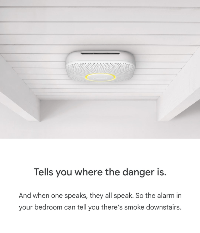 Google Nest Protect Wired Smoke and Carbon Monoxide CO Detector