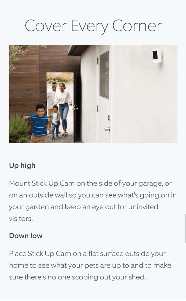 Ring Outdoor Camera / Stick Up Cam [battery]