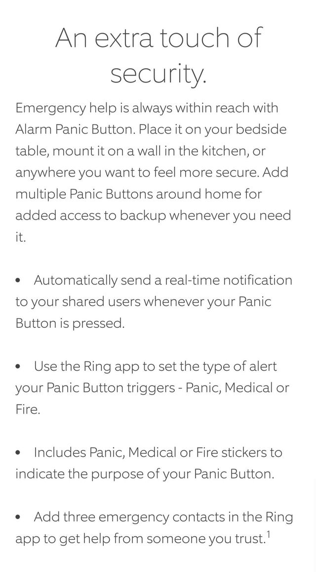 Ring Alarm Panic Button