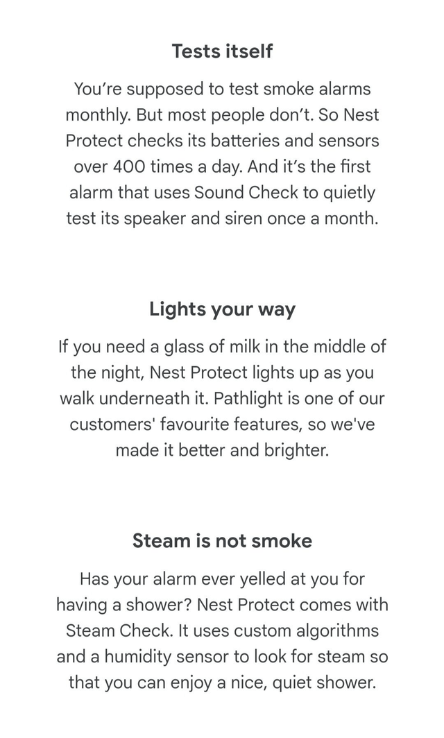 Google Nest Protect Long Life Battery Smoke and Carbon Monoxide CO Detector