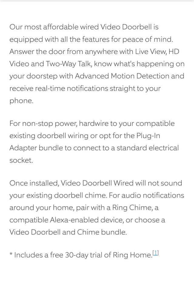 Ring Video Doorbell [wired]