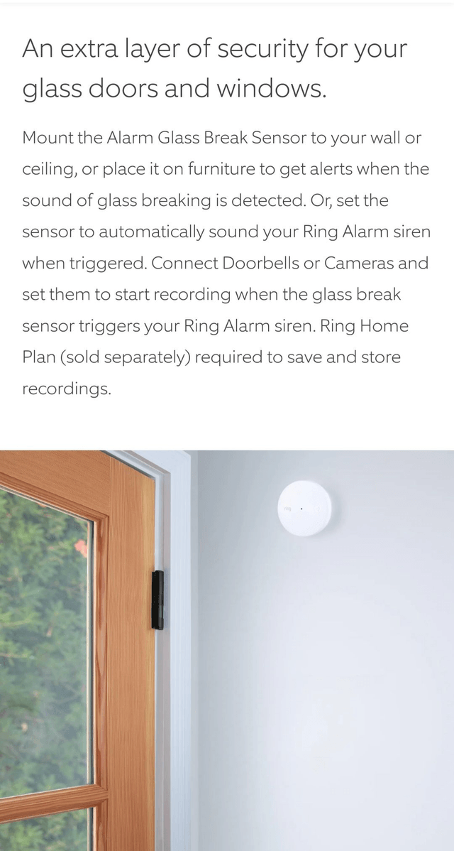 Ring Alarm Glass Break Sensor