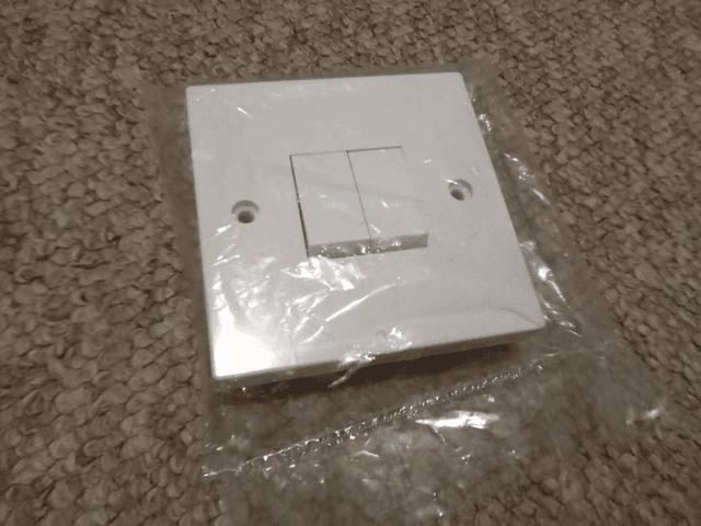 10A 2 Way Double Light Switch 