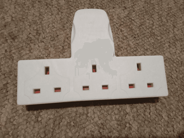 3 Way UK Fused Socket Expander 