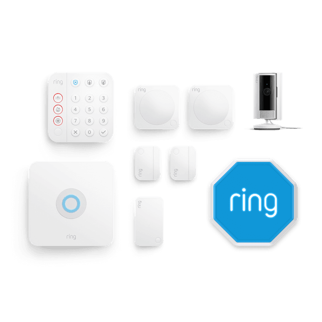 Ring Alarm + Indoor Camera 2nd Gen Pack [M] With Siren